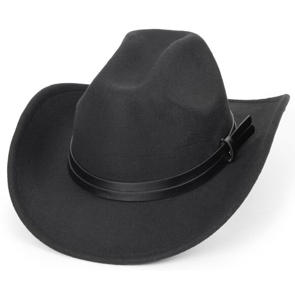 9568 Classic Felt-western-cowboy-cowgirl-hats For Women-men Fedora-jazz-hat main image 5